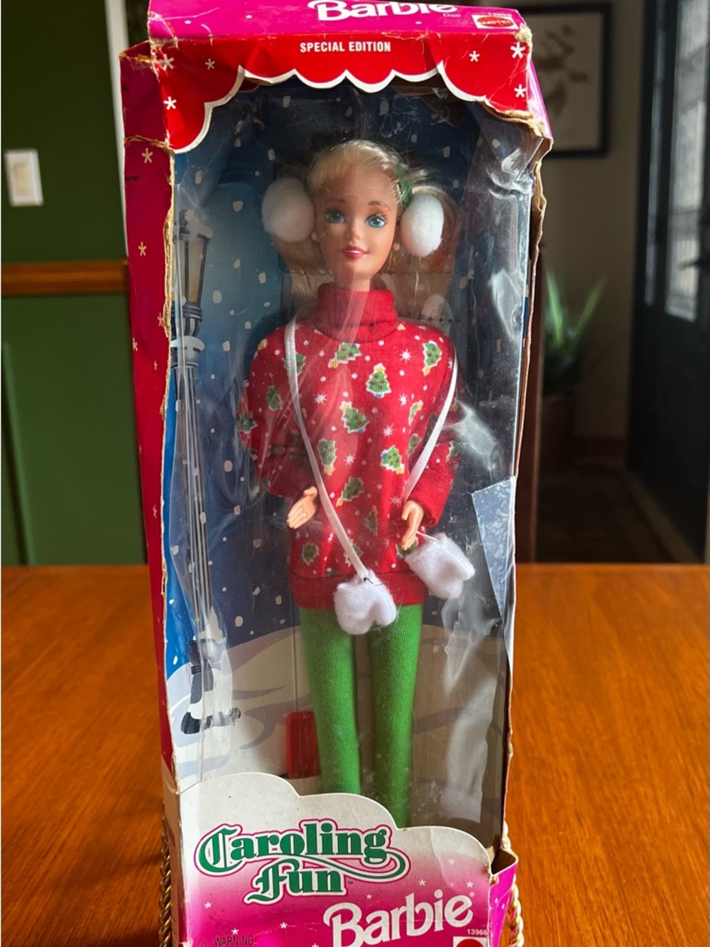 Barbie Holiday Caroling Doll - Red, Green, White